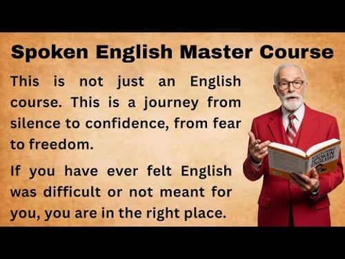 Spoken English Master Course | Speak English Confidently from Zero