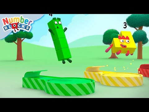 Stampoline Firework Sums! ๐ | Learn to Count for Kids | Numberblocks