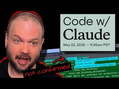 CODE with CLAUDE Event | Rumored Claude 4 Opus release (NOT confirmed)