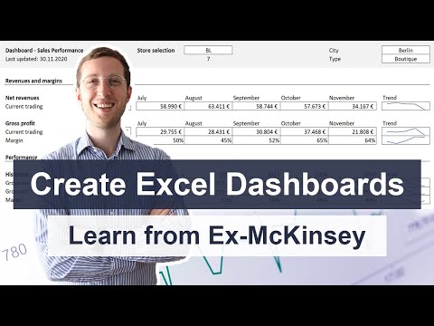HOW TO BUILD EXCEL DASHBOARDS - Key Excel Skills for Consulting