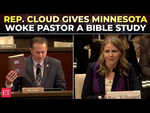 'You misquoted the Bible': Rep. Cloud GRILLS Pastor in viral moment at fiery Somali fraud hearing