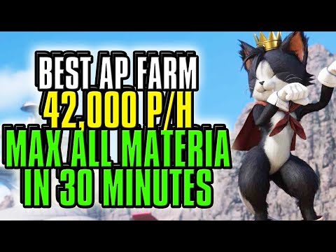 Final Fantasy VII Rebirth The BEST AP Farm 42,000 P/H Master ALL Materia In LESS THAN 30 Minutes