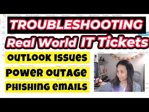 Troubleshooting real world IT tickets | Outlook, Phishing email, Power Outage, Voicemail | Ep. 8