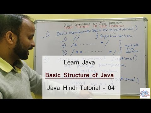 Basic structure of Java in hindi - 04 | Learn java | cse gyan