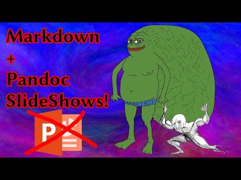 The Easiest Way to Make Presentations! (Pandoc + Markdown)