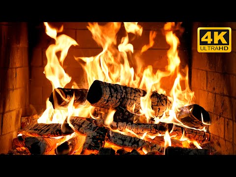 π₯ Cozy Fireplace 24/7 β Burning Logs, Flickering Flames and Soothing Fire Sounds for Deep Sleep 4K