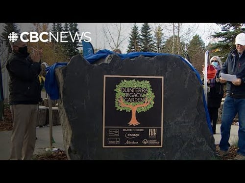Plaque dedicated to Brentwood Five taken from Calgary park