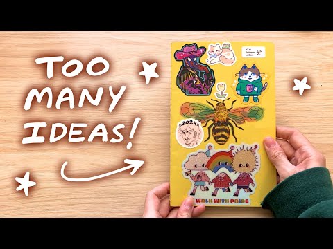 sketchbook tour: character design and painting plans (spring 2024)