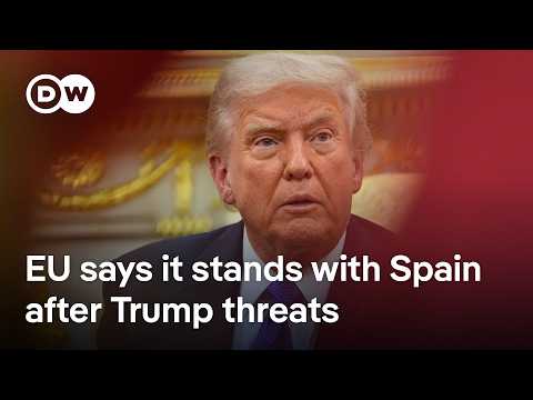 EU says it supports Spain whilst refusing to disagree fully with Trump | DW News