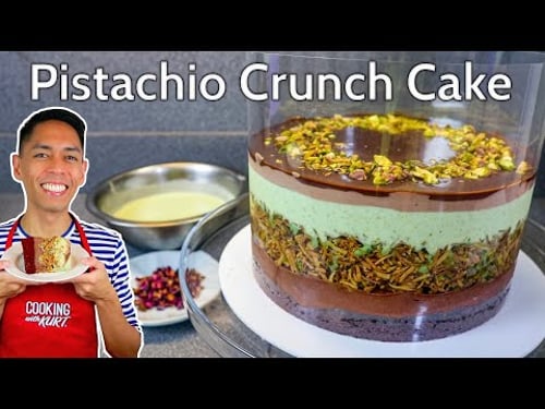 Conti's Pistachio Crunch: Inspired by the Dubai Knafeh Chocolate with Kataifi | Cooking with Kurt