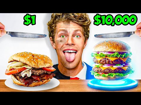 Eating CHEAP vs EXPENSIVE Food Challenge!