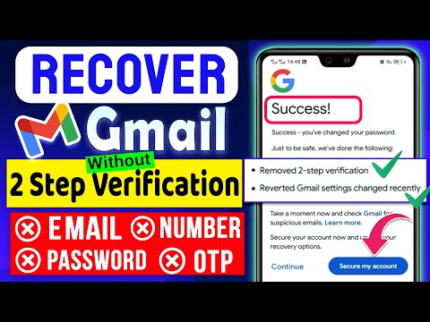 Gmail Account Recovery Without 2 Step Verification | How to Recover Gmail Recovery Without OTP Code