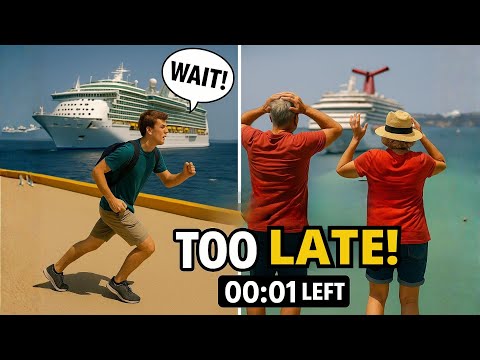 Best Pier Runner Moments | Cruise Passengers Missing Their Ships