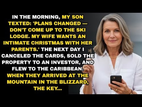 My Son Texted: “Don’t Come To The Cabin—My Wife Wants Just Family.” When They Arrived...