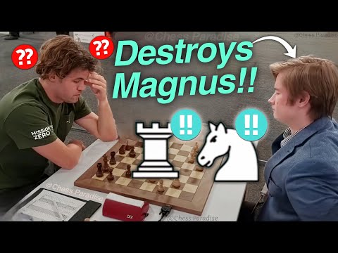 2 Brilliant Moves Destroy Magnus! Unbelievable Finish! 😱