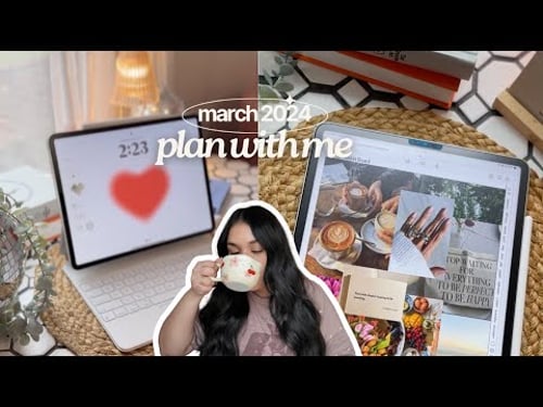 March Plan With Me 📝 iPad Planner, Digital Planner