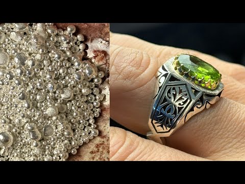 How to make a beautiful men’s ring..😍💍🙏#ring #انگشتر #art #جواهرات #handmade