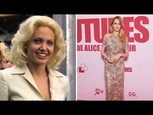 Angelina Jolie’s Gold “Dripping” Dress Stuns the Red Carpet 😍✨