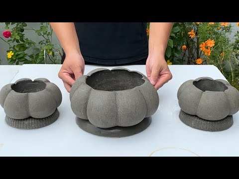 Amazing Creative From Cement - Idea Of Making Beautiful Flower Pots From Cement And Used Socks