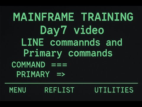 Mainframe Training Day7 | Line commands