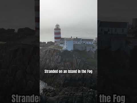 Casquets Lighthouse in the Channel Islands. #lighthouse #fog #flyaway #drone