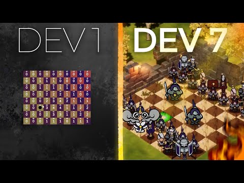 7 DEVS Make a GAME without COMMUNICATING! (500 IQ edition)