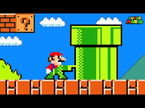 Super Mario Bros., But Mario Can't Touch the Color GREEN