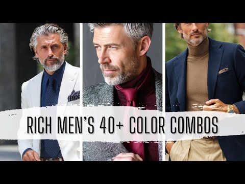 ๐ผ The Color COMBOS Rich Men Over 40 ALWAYS Wear To Look Expensive & Elegant!