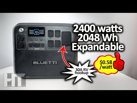 BLUETTI AC200L Budget 2400w LiFePO4 UPS Power Station Solar Generator