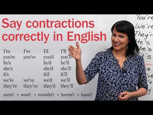 How to Say English Contractions β The EASY Way!