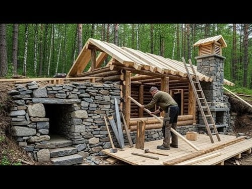 A Man Wants to Live in the Forest | He built many Cabin in the forest over the past 5 years.