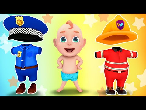 Learn Colors with Occupations | Job & Occupation Song | Rosoo Nursery Rhymes & Kids Songs