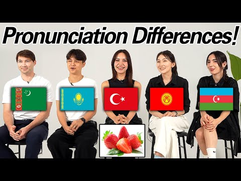 Word differences between 5 Turkic Countries! Can they understand each other's Words?