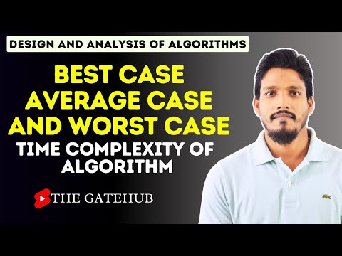 Best Case, Average Case and Worst Case Time Complexity of an Algorithm | GATECSE | DAA