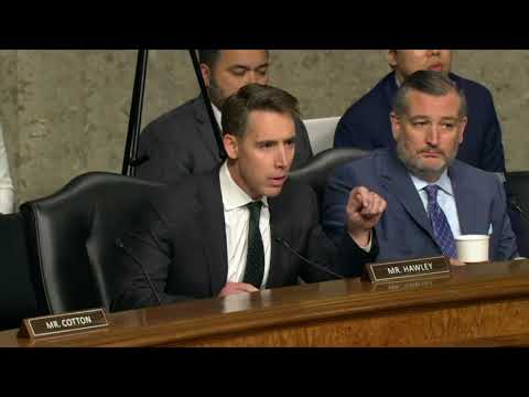 Hawley Calls Out Democrat Witness Who Refuses to Condemn Antisemitic Rhetoric on College Campuses