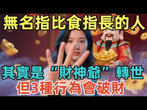 無名指比食指長的人,其實是“財神爺”轉世!但3種行為會破財,千萬小心!#佛學 #佛淨 #佛陀 #佛法 #佛教 #修行