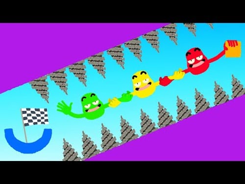 3 NOOBS vs IMPOSSIBLE SPIKE LEVEL! (Heave Ho)