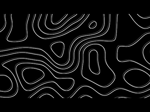 Abstract Black and White wave pattern| Height Map Footage| 3 hours Topographic 4k Background
