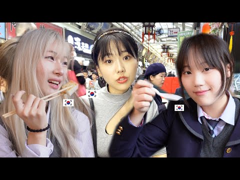 韓國女高中生第一次吃台灣早餐 歐尼! 我們還沒習慣吃早餐哦!