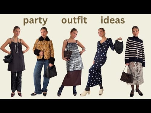 party outfit ideas (a realistic new year’s eve lookbook)