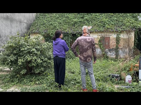 The creepy vegetation that covers the haunted house is terrifying to visit.