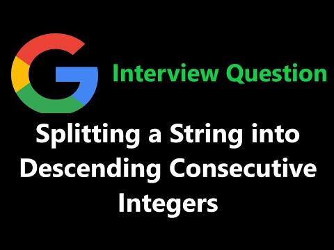 Splitting a String Into Descending Consecutive Values - Leetcode 1849 - Python