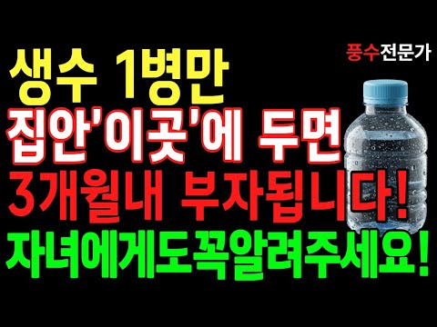 3개월 안에 돈이 몰려드는 생수 한 병의 힘 | 풍수 전문가 정무현 ㅣ시니어정보ㅣ부자되는법ㅣ풍수인테리어ㅣ오디오북
