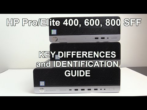 HP Pro and Elite Desk 400, 600, 800 SFF G3-G5(6) key differences