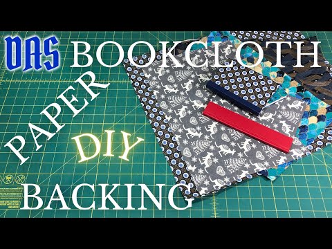 DIY Bookcloth; Backing Fabric with Paper // Adventures in Bookbinding