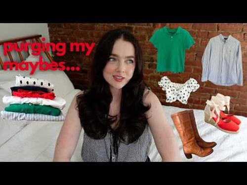 finally decluttering my maybes pile... getting rid of clothes I never wear!