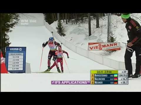 Magdalena Neuner holt Staffelgold