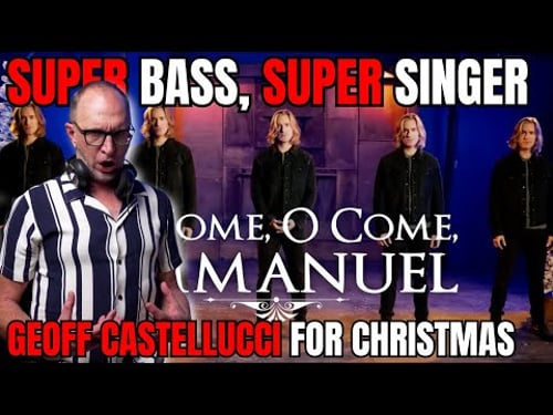 Vocal Coach Reacts: GEOFF CASTELLUCCI sings "O come, Emmanuel" - multiple vocal lines, ONE singer!