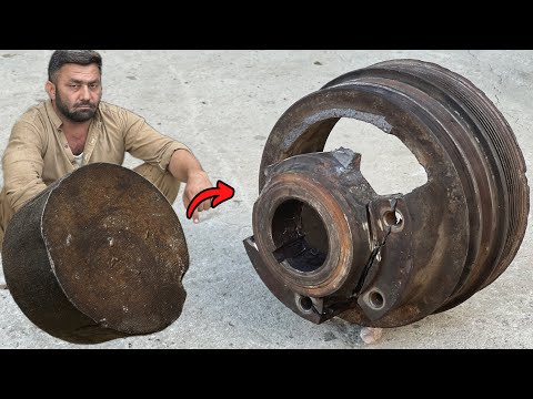 From Broken to Alive Again - The Skilled Craftsman Brought Life Back to the Heavy Machine Pulley!