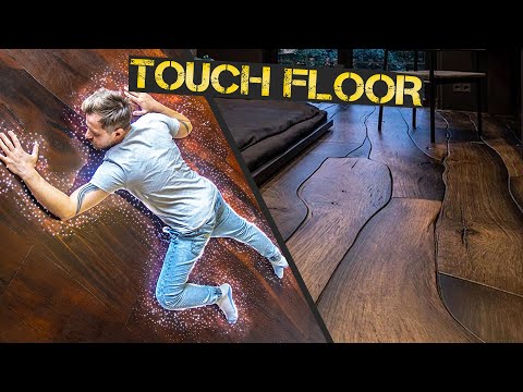 Smart floor made of slabs, created the most expensive parquet.